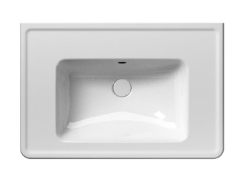 CLASSIC 75 - Wall-mounted rectangular washbasin by GSI ceramica - view 3